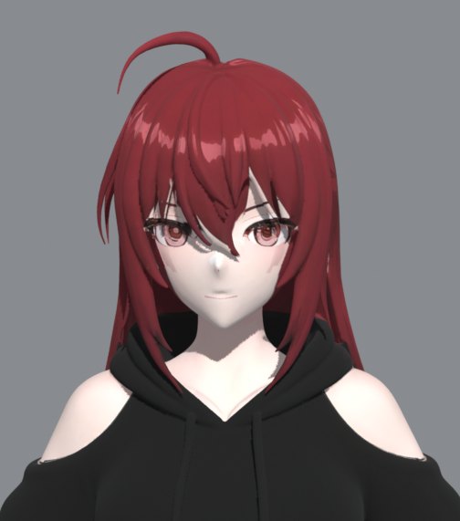 A Meshy retexture: better face, odd eyes