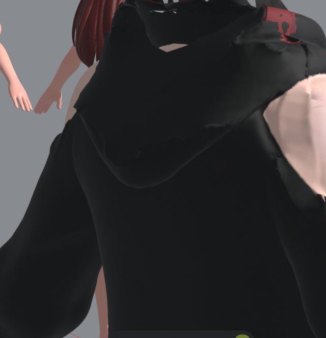 The full-resolution body from behind: hood and rear shoulder